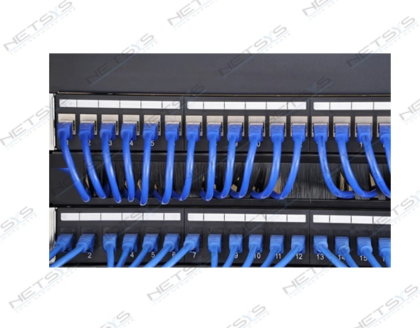 1U Brush Panel Cable Management
