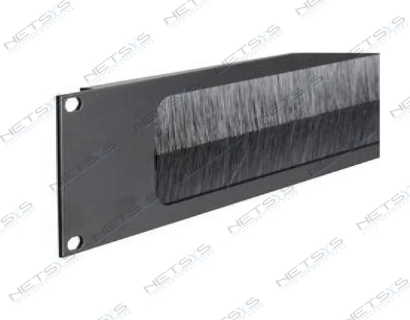 2U Brush Panel Cable Management