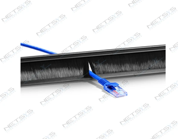 2U Brush Panel Cable Management