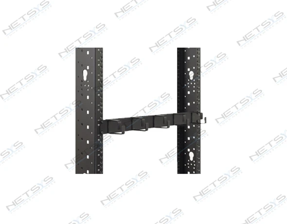 1U Horizontal Metal Cable Management with Rings