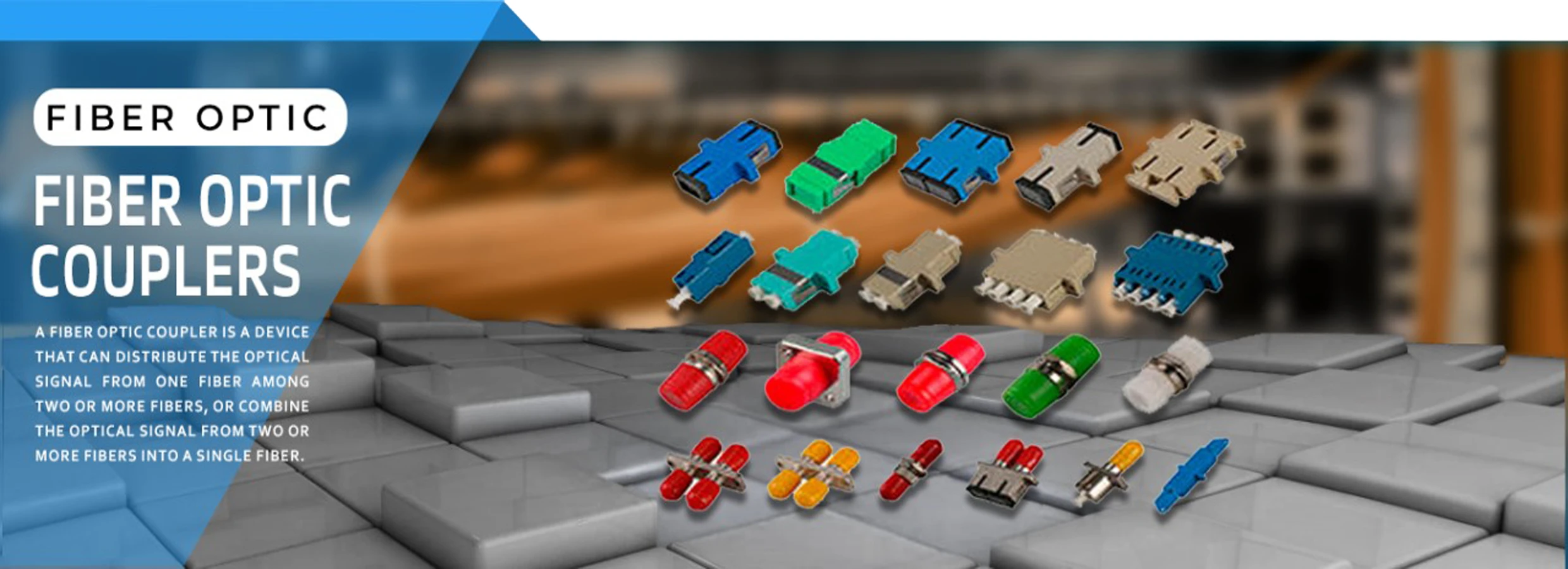 Fiber Optic Coupler SC-SC APC Simplex