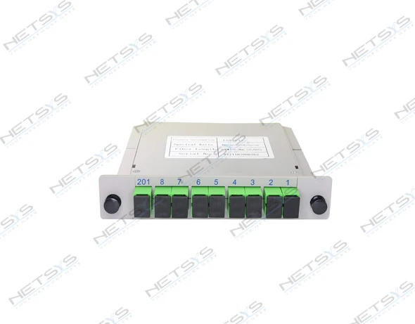 Fiber Optic FTTH PLC Splitter 1:8 Core SC-APC
