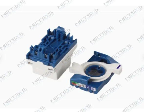 Keystone Jack Cat.6A 180° Shielded Toolless