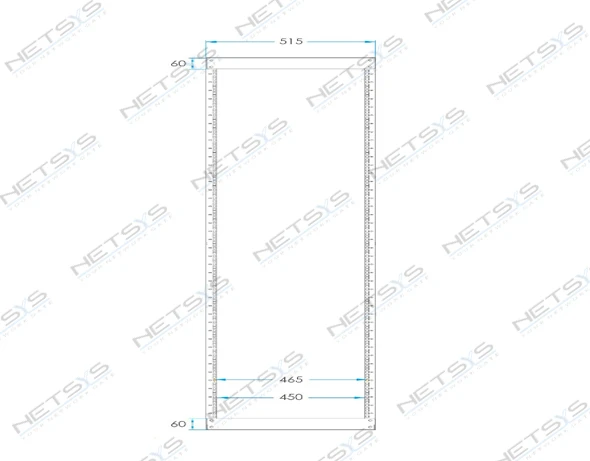 Double Open Rack 27U 60X100cm
