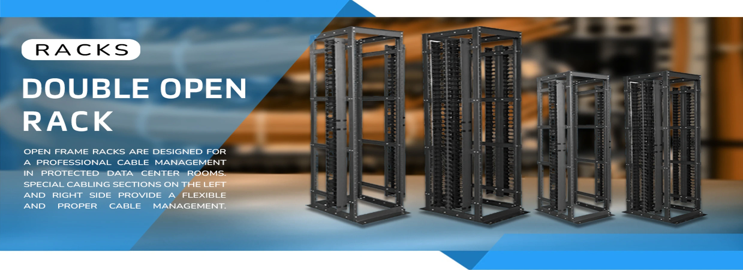 Double Open Rack 32U 60X100cm