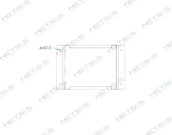 Double Open Rack 37U 60X60cm